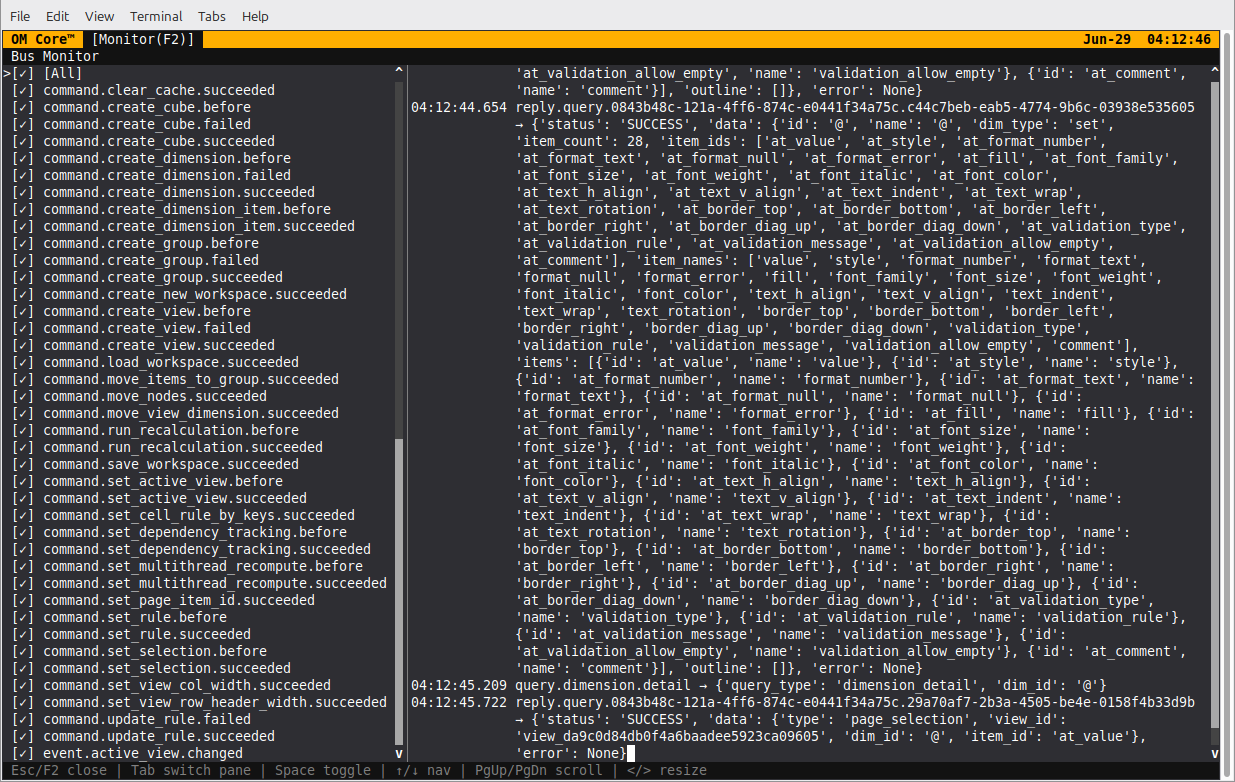 OM Core REPL Bus Monitor